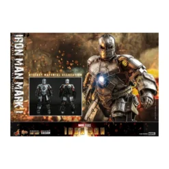 Hot Toys Iron Man Mark I Die Cast Version - Movie Masterpiece 1/6