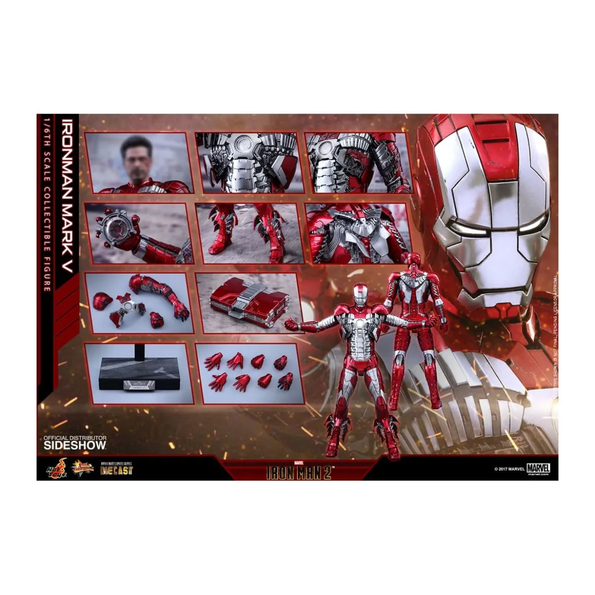 Hot Toys Iron Man Mark V Diecast 1/6 reissue