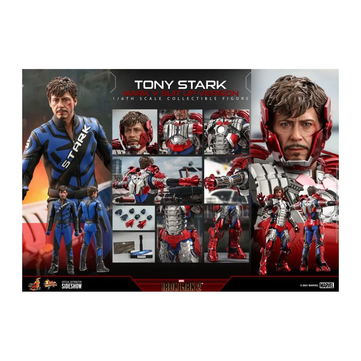 Hot Toys Iron Man 2 - Mark V Suit Up 1/6