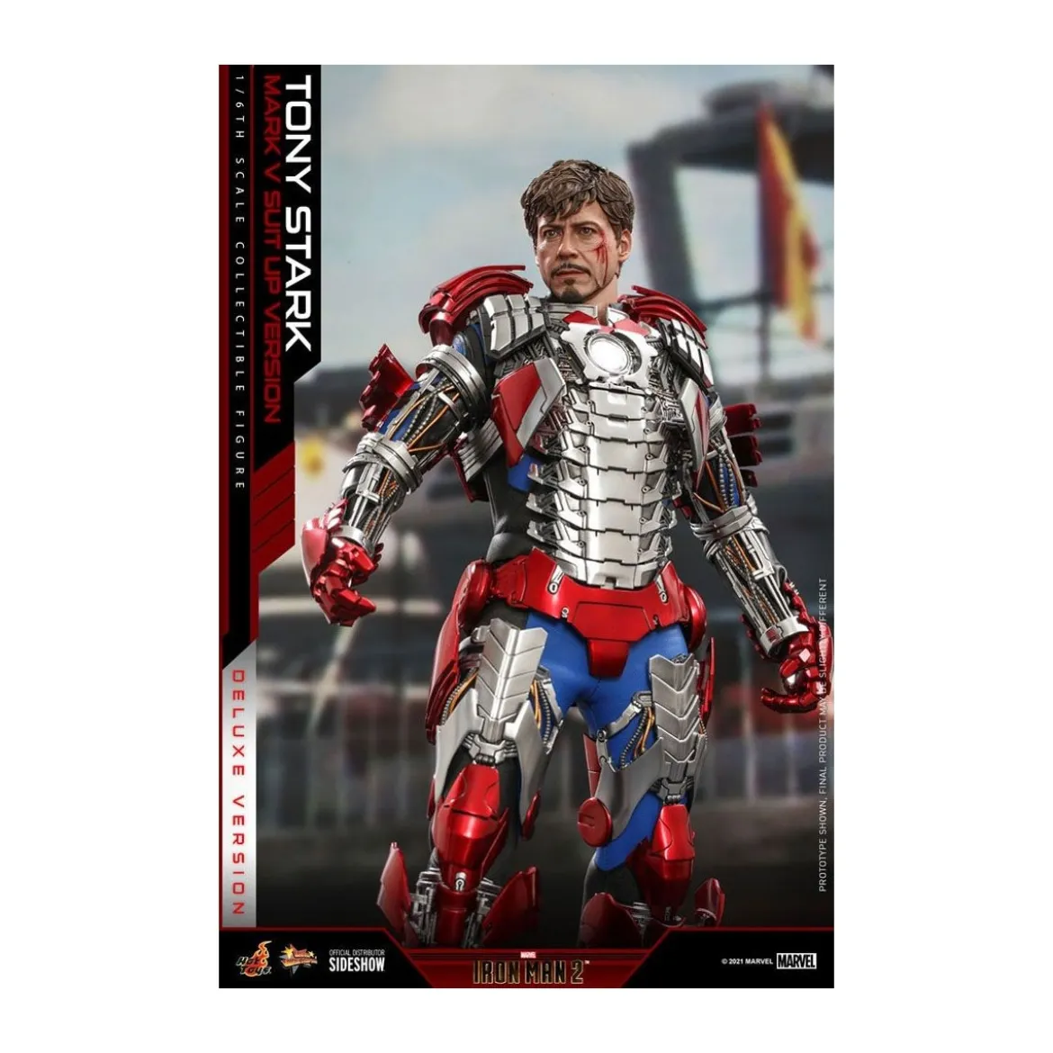 Hot Toys Iron Man 2 - Mark V Suit Up Version Deluxe 1/6