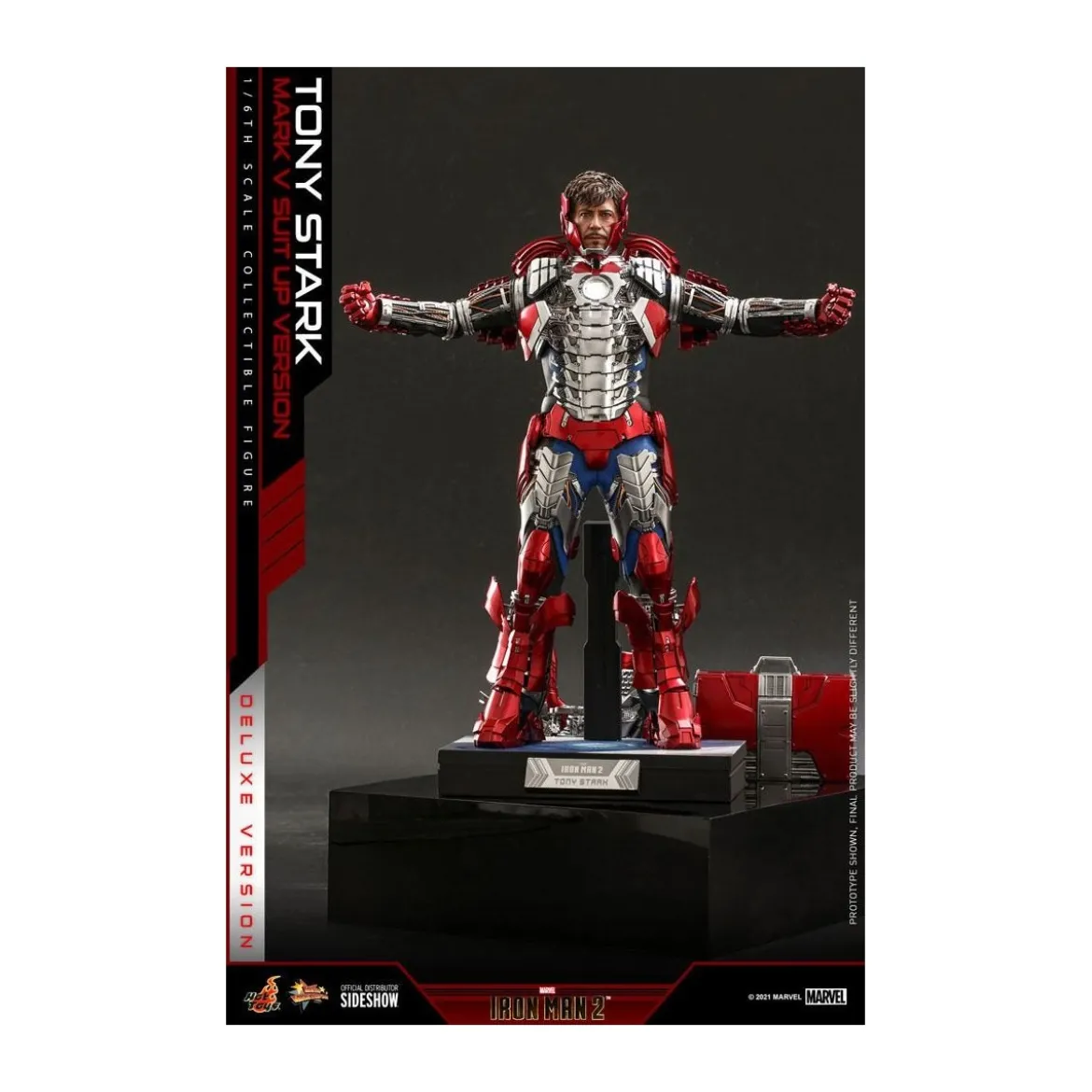 Hot Toys Iron Man 2 - Mark V Suit Up Version Deluxe 1/6