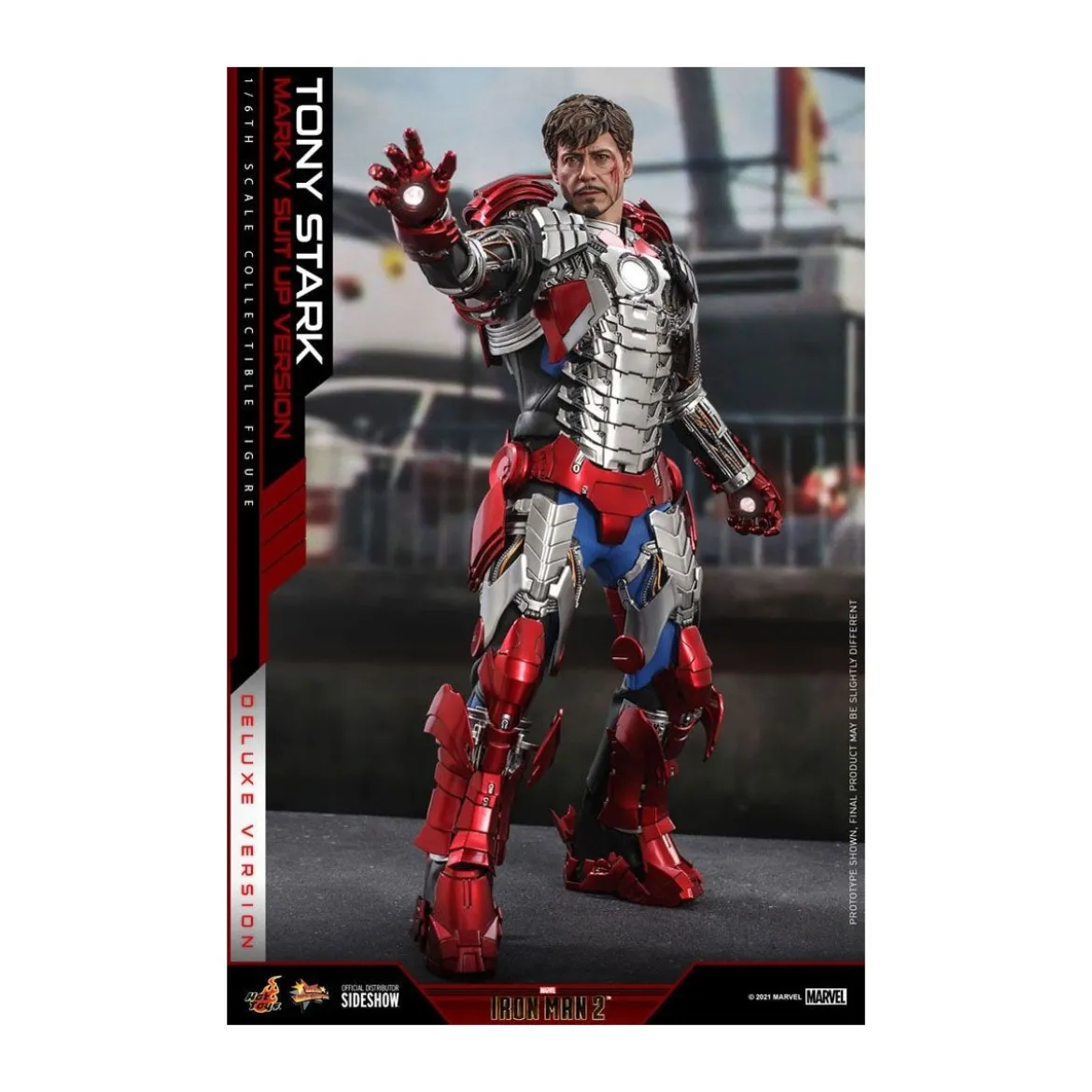 Hot Toys Iron Man 2 - Mark V Suit Up Version Deluxe 1/6