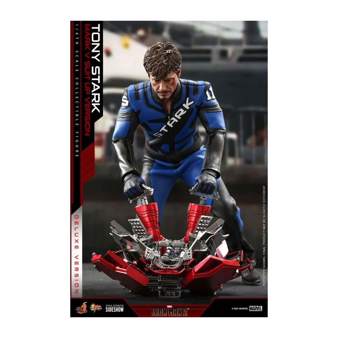 Hot Toys Iron Man 2 - Mark V Suit Up Version Deluxe 1/6