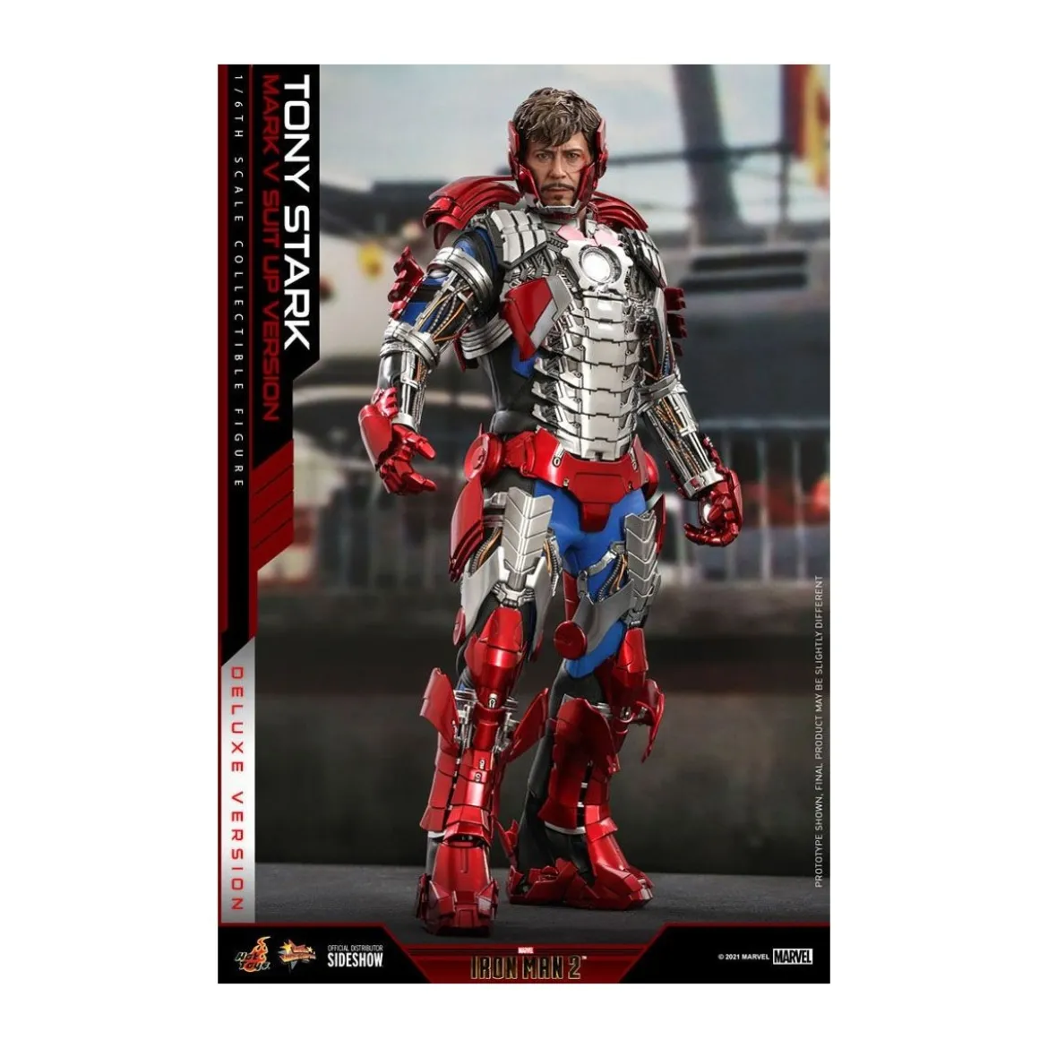 Hot Toys Iron Man 2 - Mark V Suit Up Version Deluxe 1/6