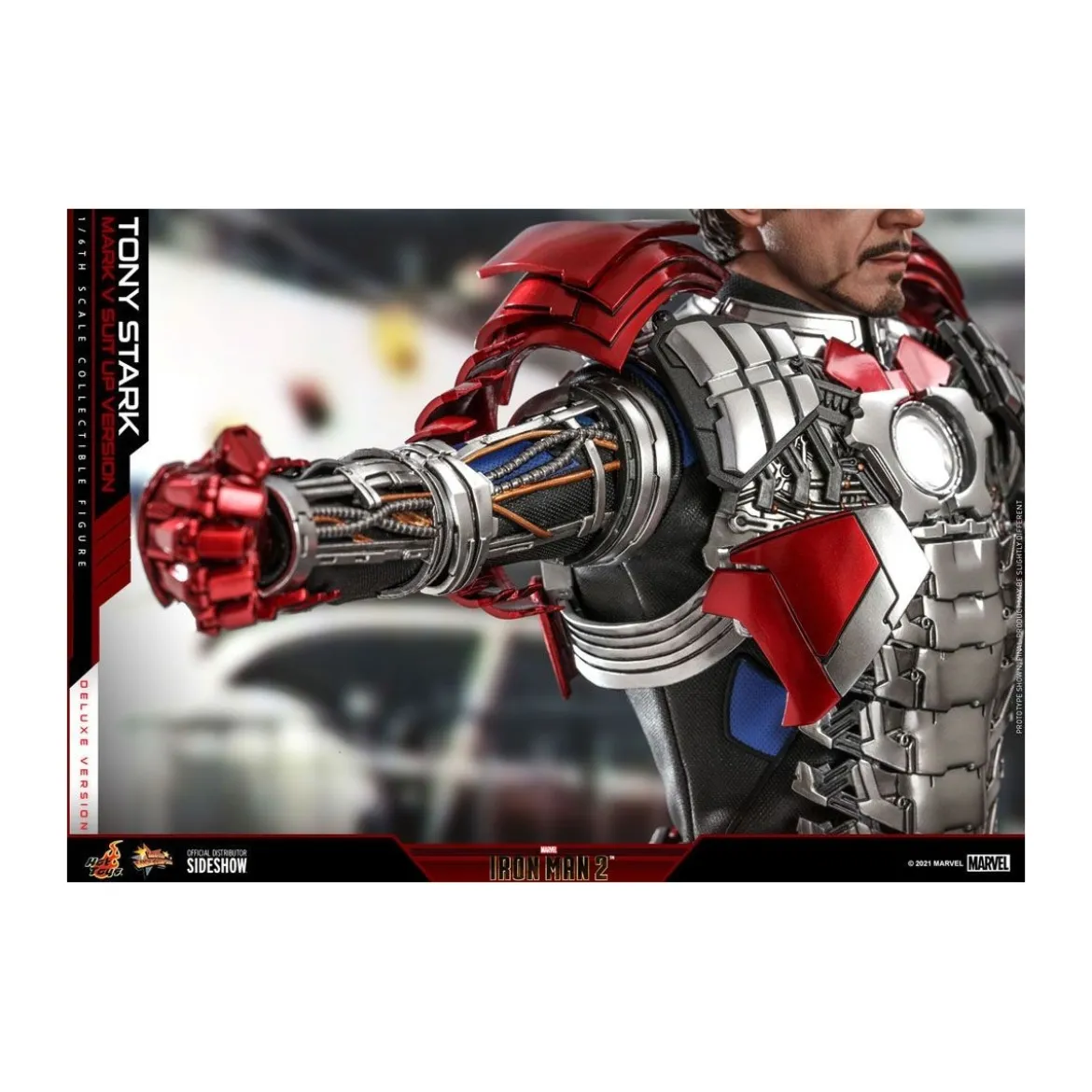 Hot Toys Iron Man 2 - Mark V Suit Up Version Deluxe 1/6
