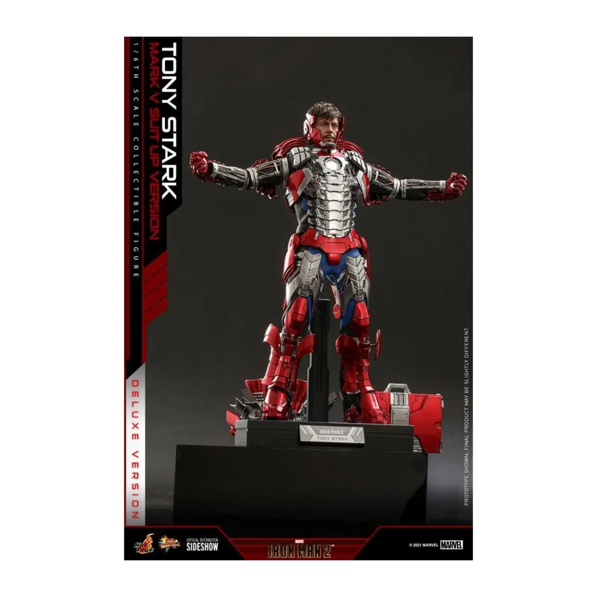 Hot Toys Iron Man 2 - Mark V Suit Up Version Deluxe 1/6