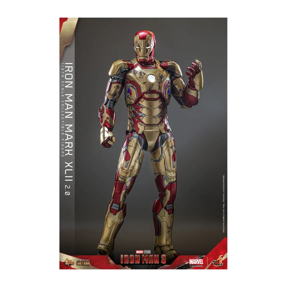 Hot Toys - Iron Man 3 - Mark XLII 2.0 die cast MMS 1/6 - Mark 42