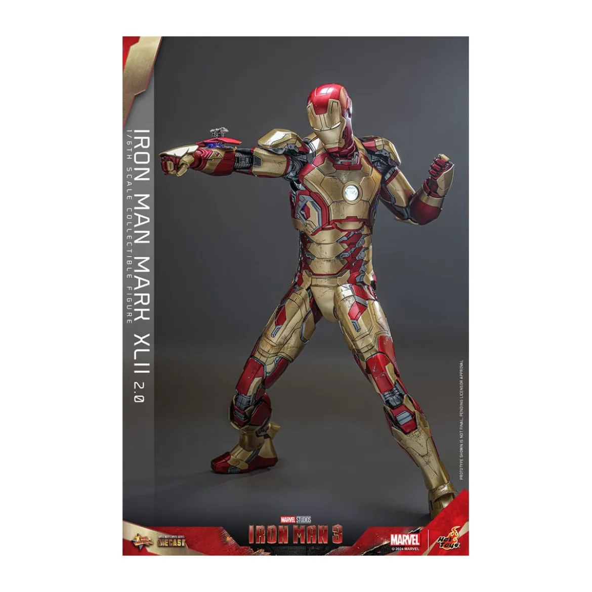 Hot Toys - Iron Man 3 - Mark XLII 2.0 die cast MMS 1/6 - Mark 42