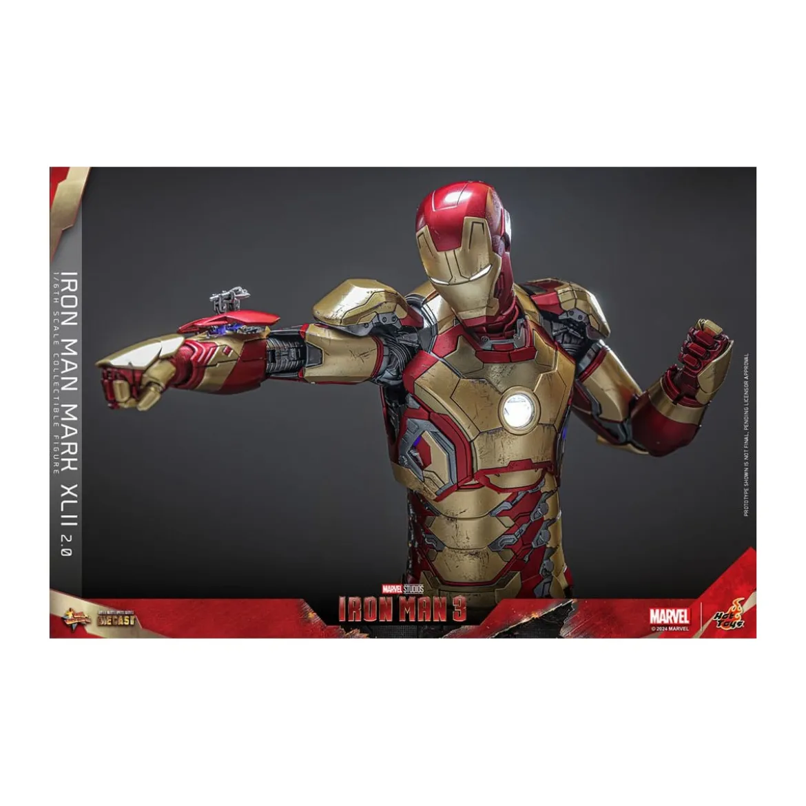 Hot Toys - Iron Man 3 - Mark XLII 2.0 die cast MMS 1/6 - Mark 42