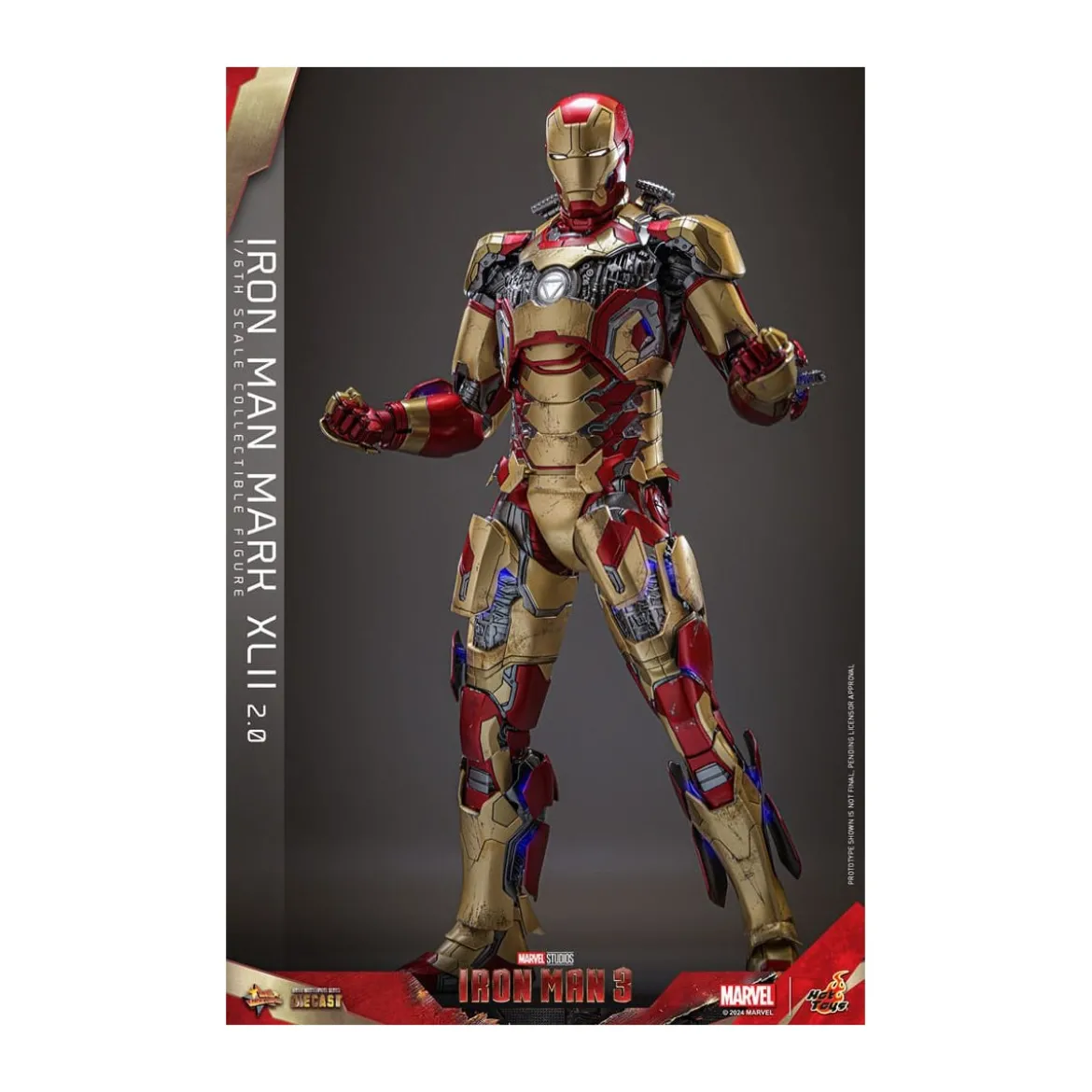 Hot Toys - Iron Man 3 - Mark XLII 2.0 die cast MMS 1/6 - Mark 42
