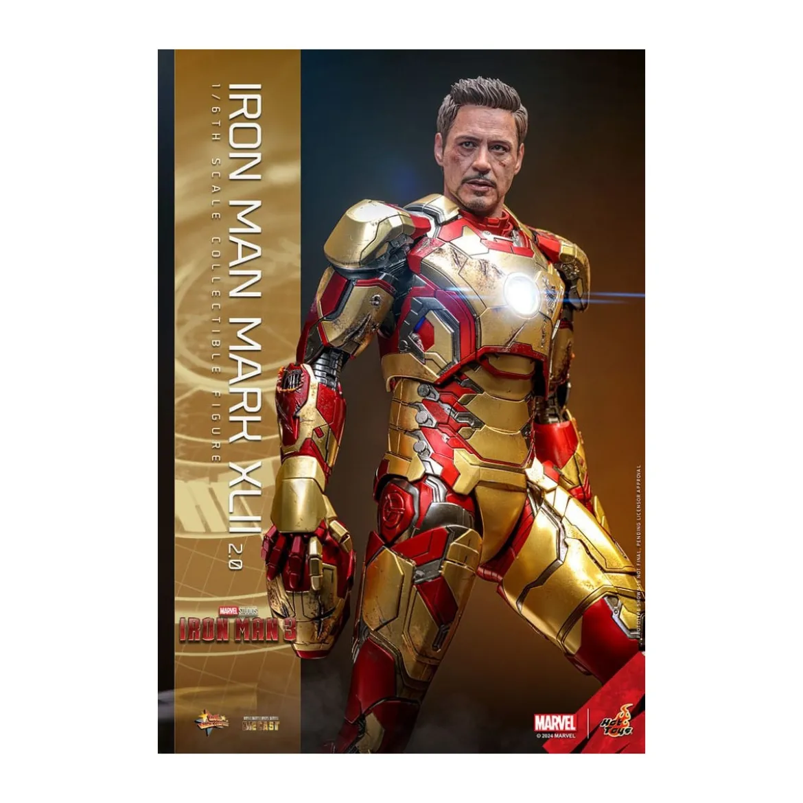 Hot Toys - Iron Man 3 - Mark XLII 2.0 die cast MMS 1/6 - Mark 42