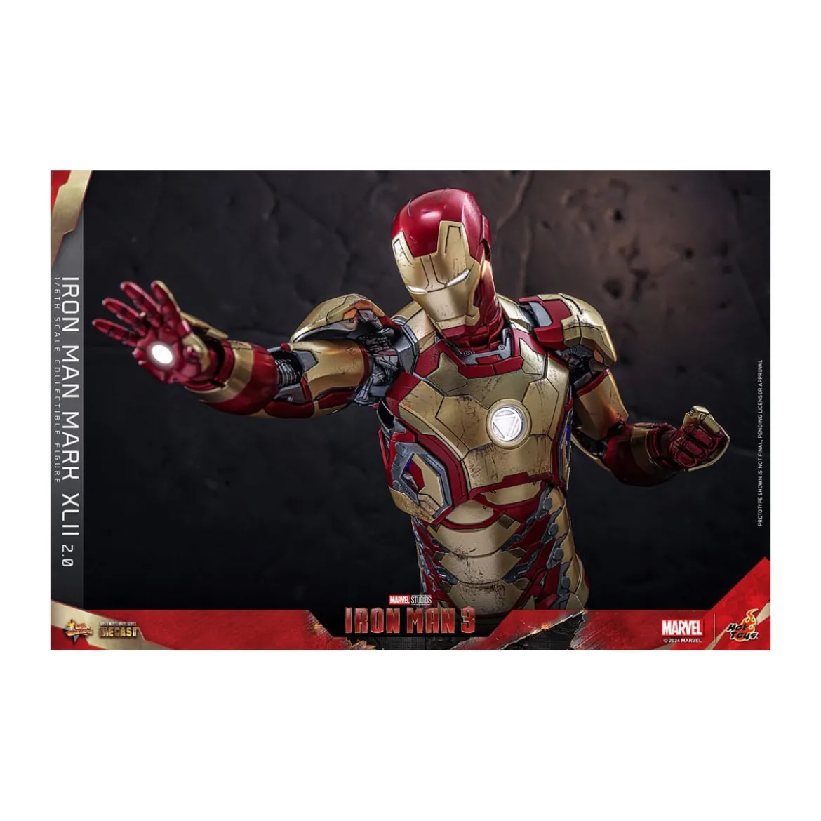 Hot Toys - Iron Man 3 - Mark XLII 2.0 die cast MMS 1/6 - Mark 42