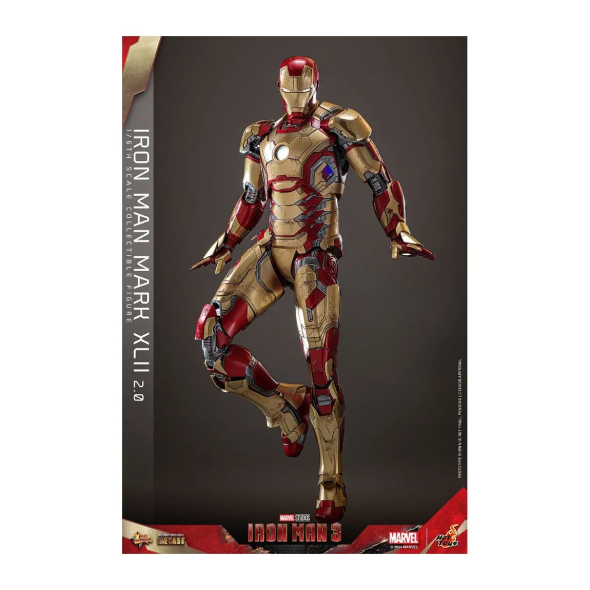 Hot Toys - Iron Man 3 - Mark XLII 2.0 die cast MMS 1/6 - Mark 42