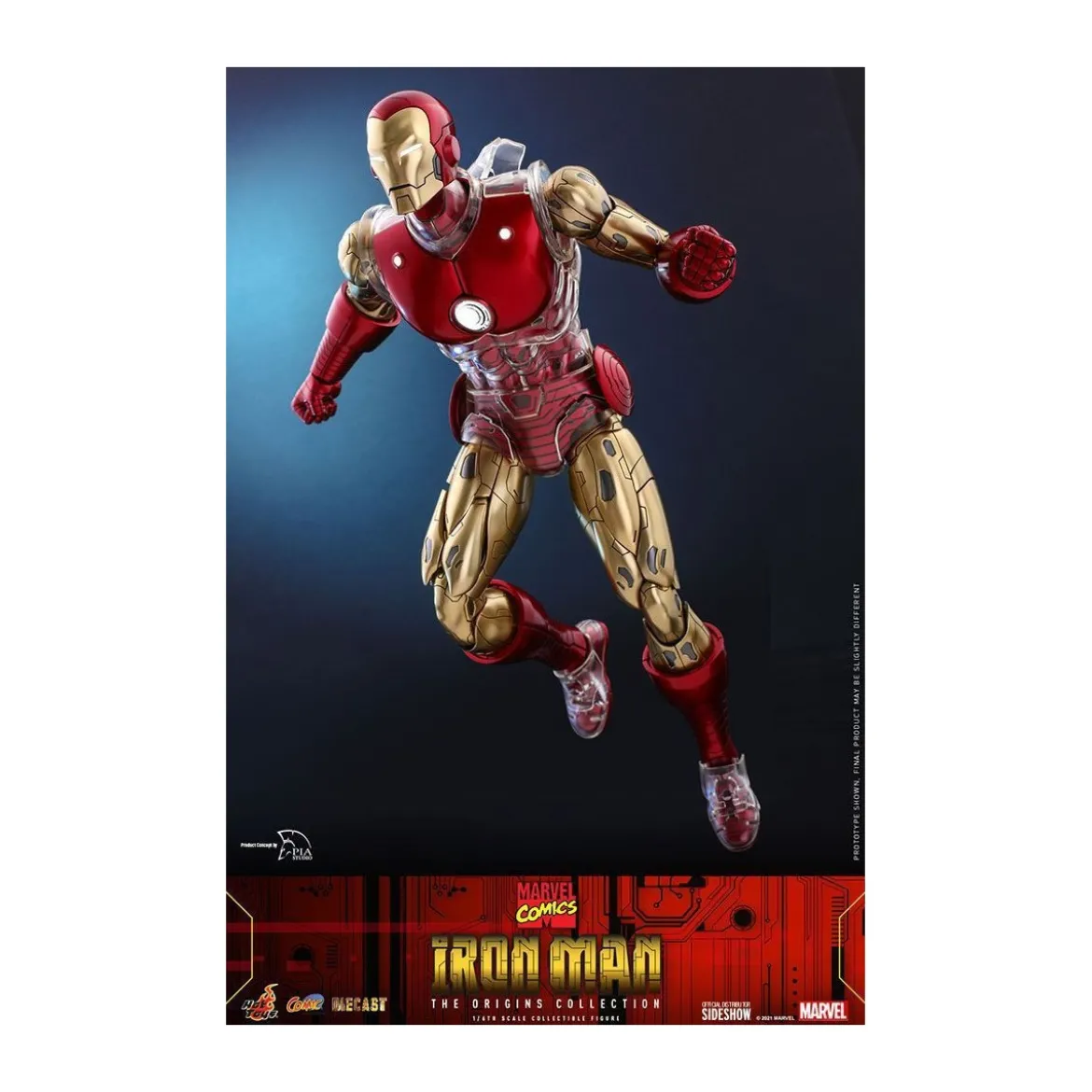 Hot toys - Iron Man - Marvel The Origins Collection Comic figurine 1/6