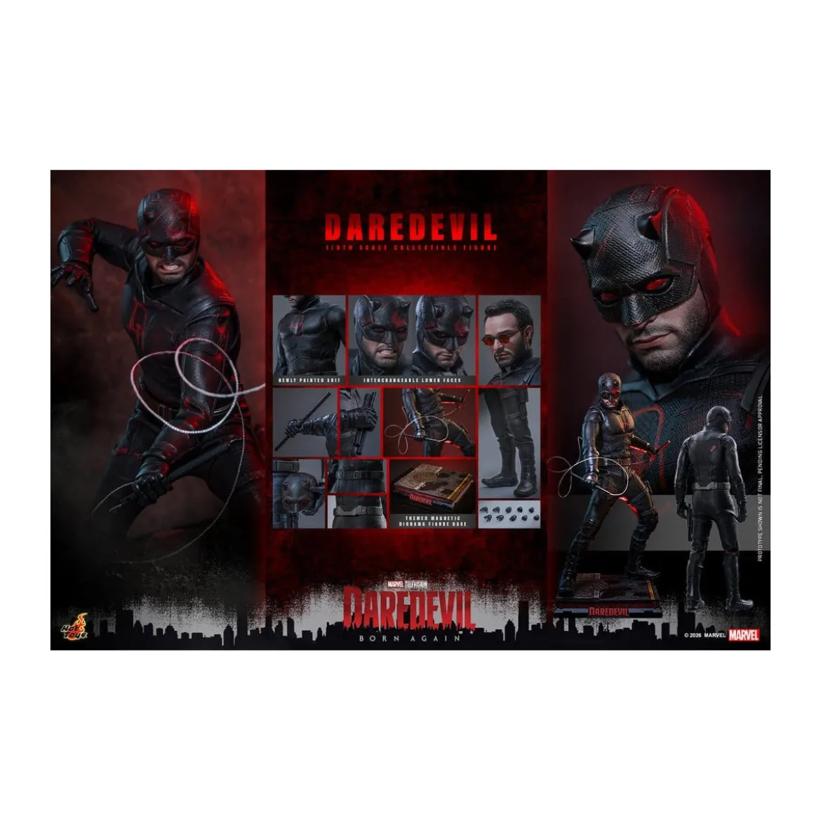 Hot Toys Marvel Daredevil: Born Again (season 2) - DAREDEVIL MMS 1/6