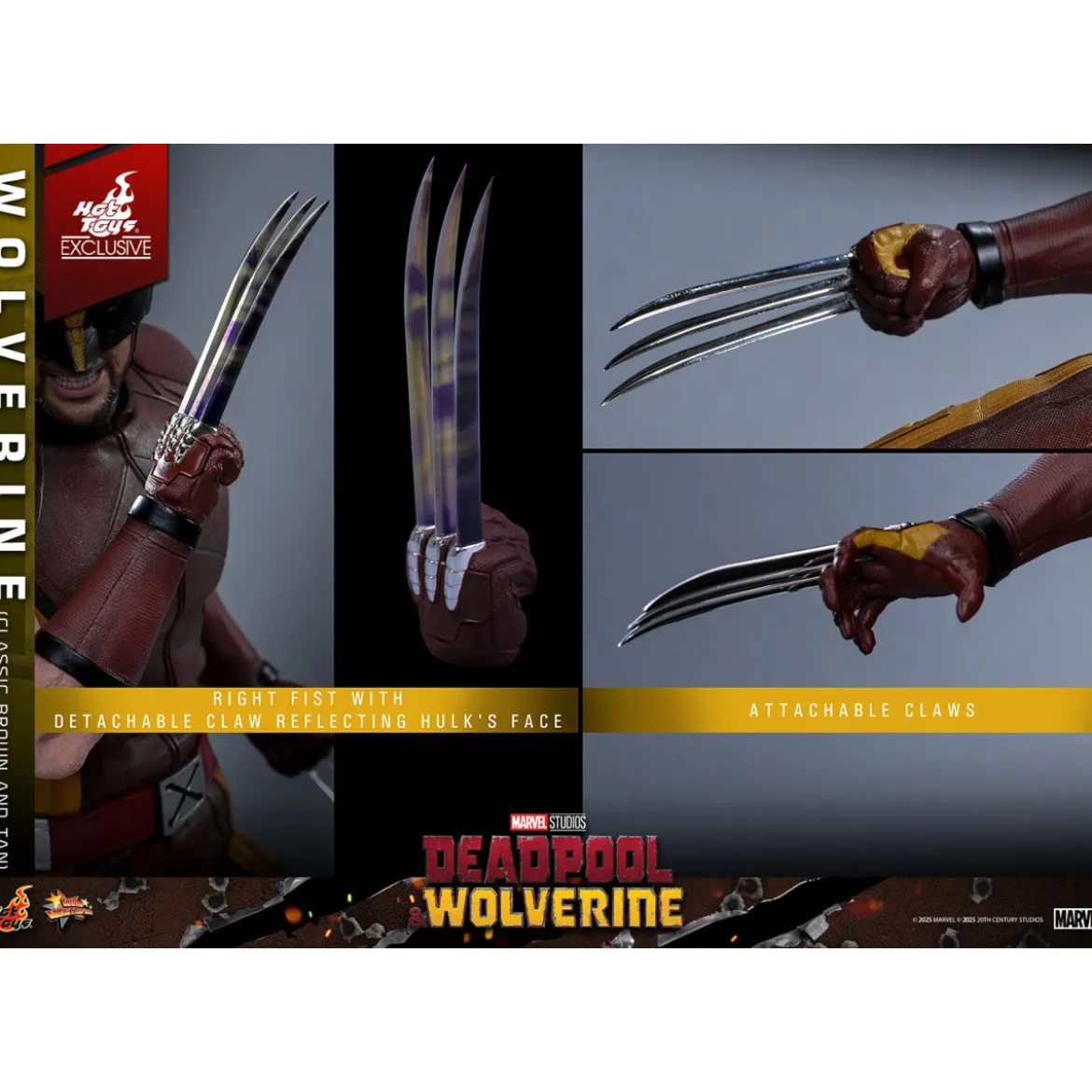 Hot Toys Marvel Deadpool & Wolverine - Wolverine (Classic Brown and Tan) MMS 1/6 Exclusive Edition
