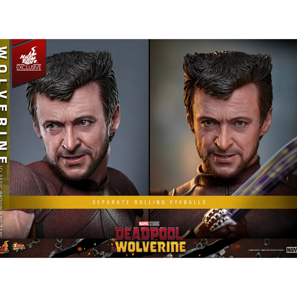 Hot Toys Marvel Deadpool & Wolverine - Wolverine (Classic Brown and Tan) MMS 1/6 Exclusive Edition