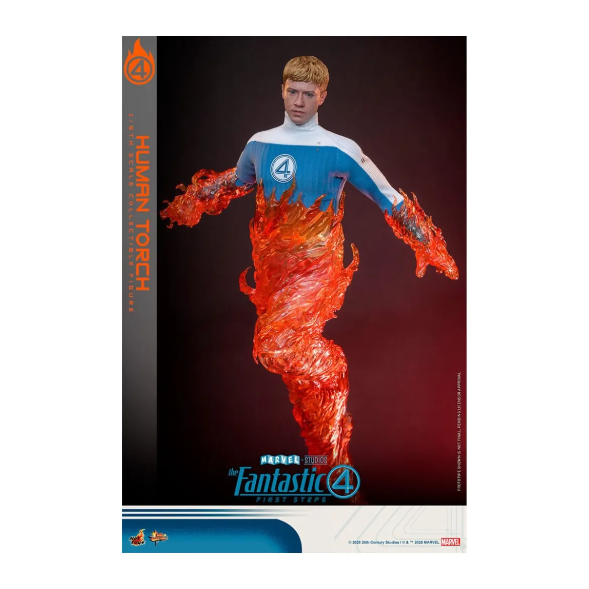 Hot Toys Marvel - Fantastic Four: First Steps - Human Torch MMS 1/6 - Johnny Storm