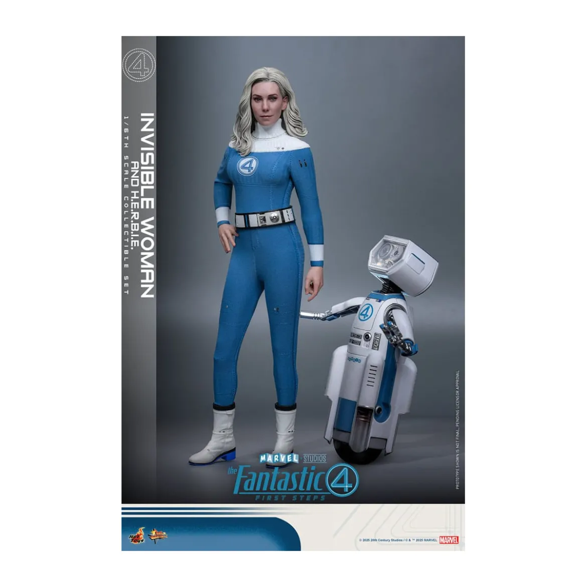 Hot Toys Marvel - Fantastic Four: First Steps - Invisible Woman & H.E.R.B.I.E. MMS 1/6 - Sue Storm