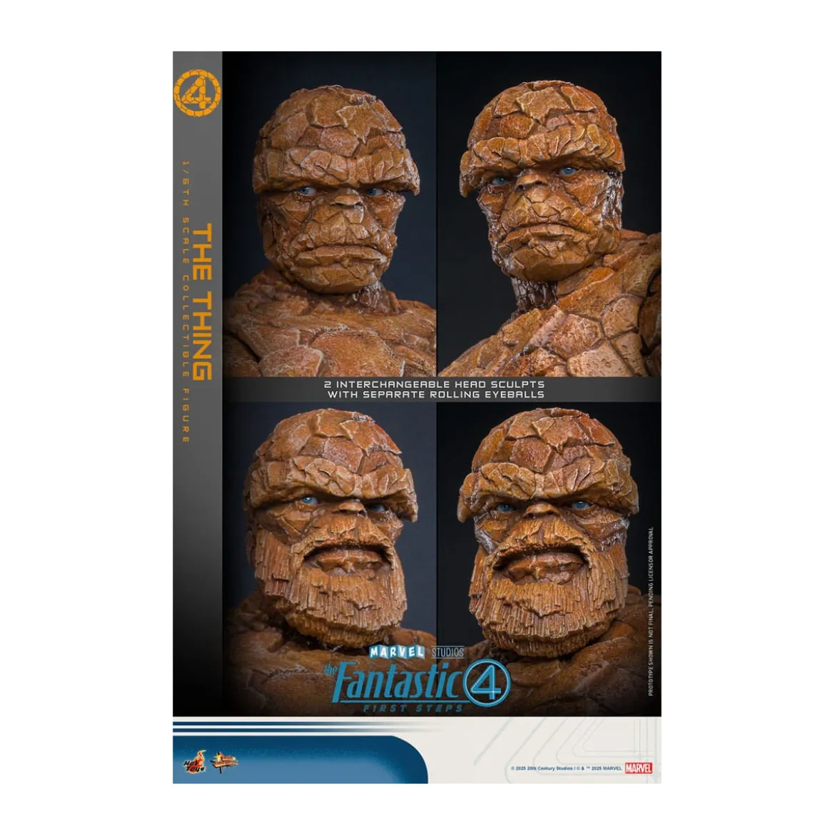 Hot Toys Marvel - Fantastic Four: First Steps - The Thing MMS 1/6 - La Chose
