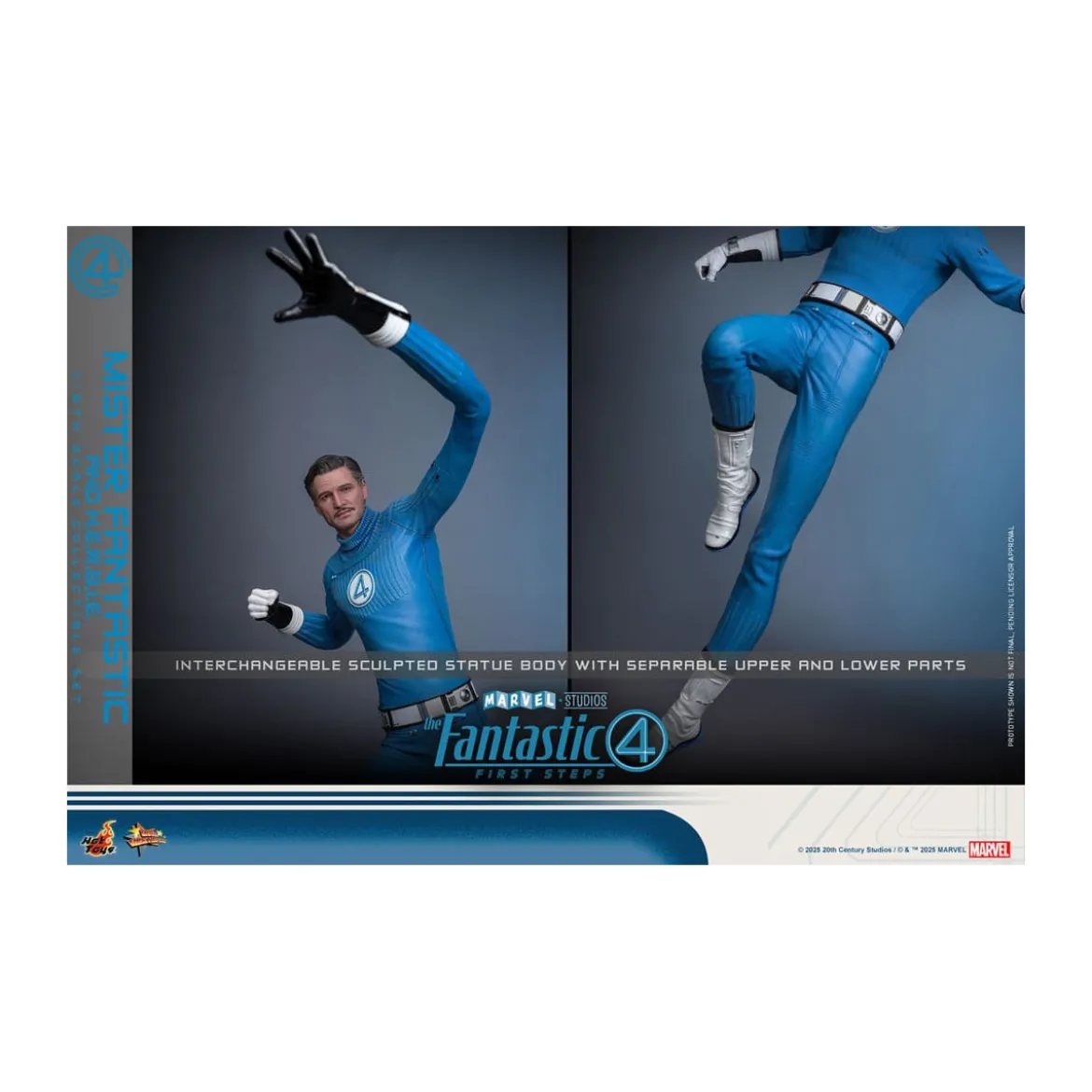 Hot Toys Marvel - Fantastic Four: First Steps - Mister Fantastic & H.E.R.B.I.E. MMS 1/6 - Reed Richards