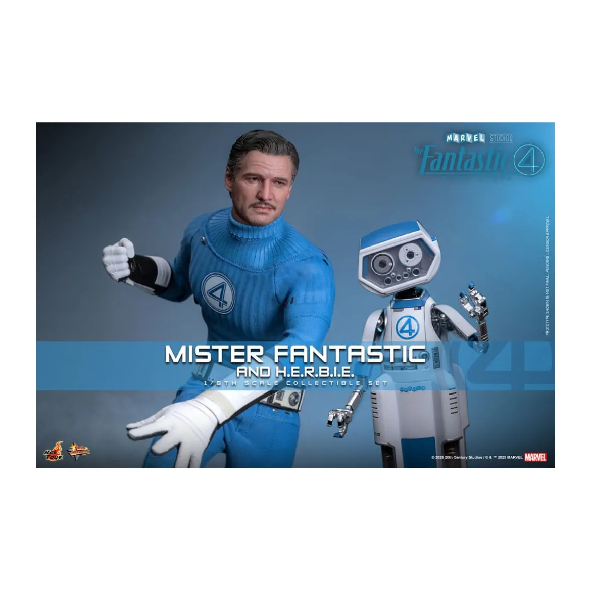 Hot Toys Marvel - Fantastic Four: First Steps - Mister Fantastic & H.E.R.B.I.E. MMS 1/6 - Reed Richards