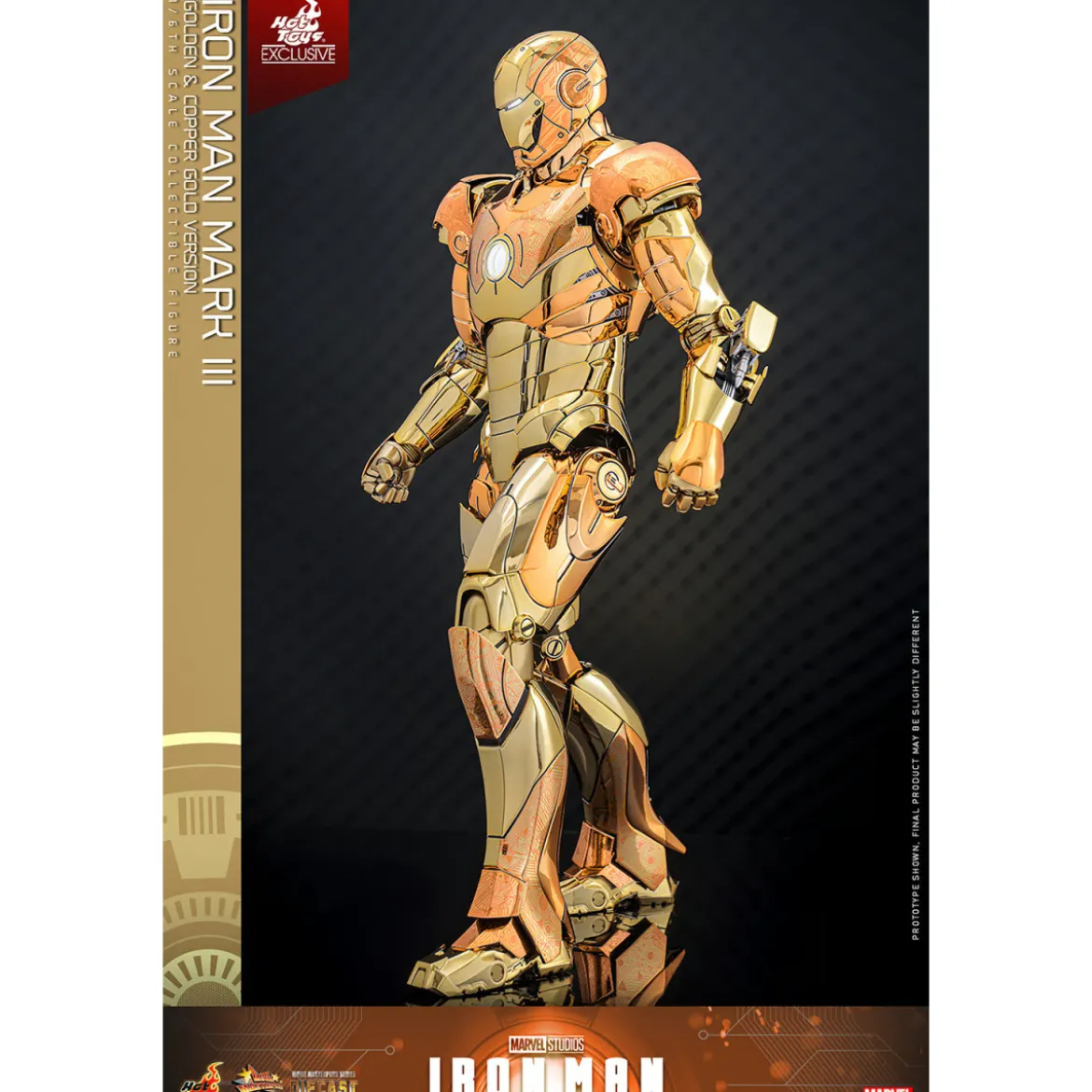 Hot Toys Marvel - Iron Man Mark III (Golden & Copper Gold Version) Die Cast MMS 1/6 - Hot Toys Exclusive