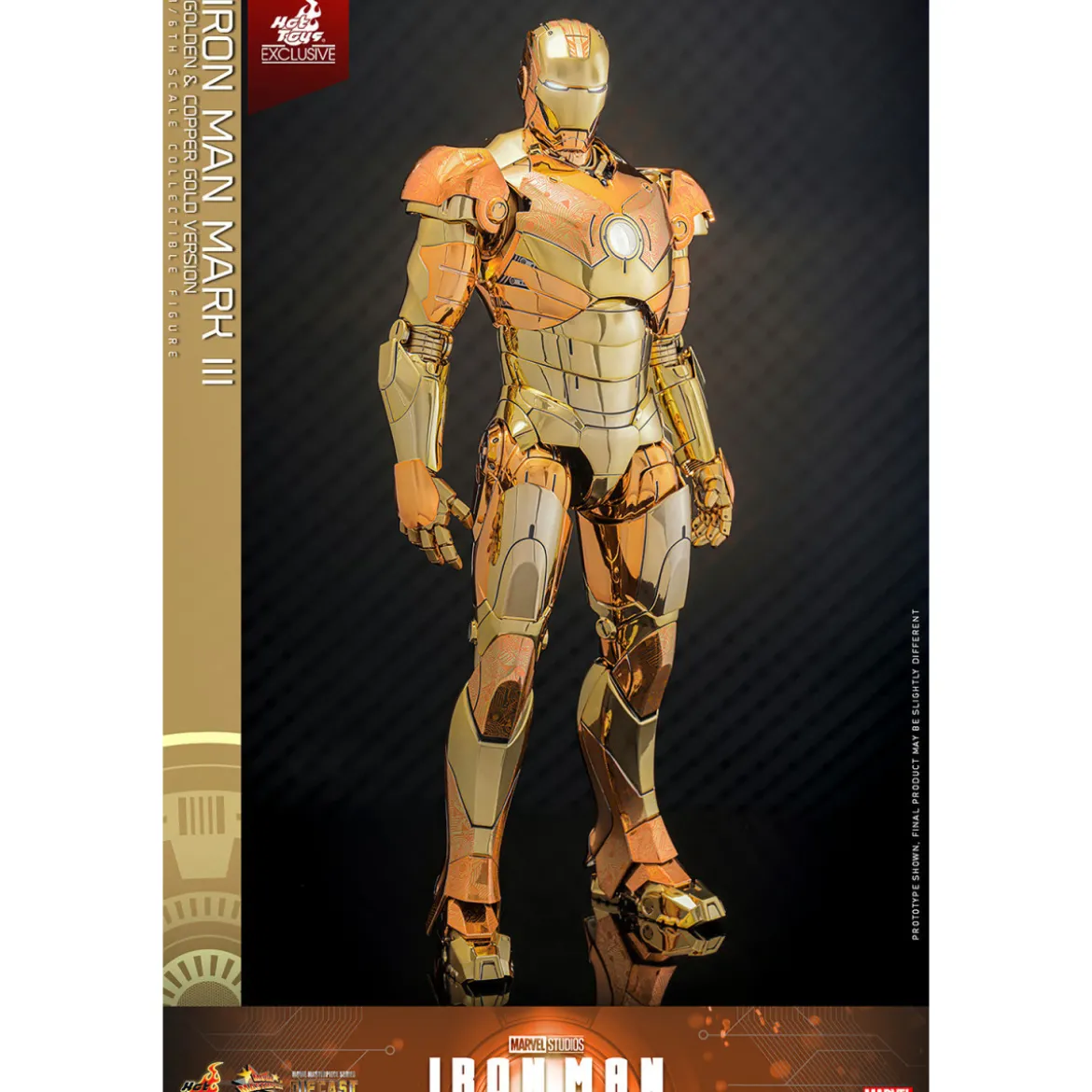 Hot Toys Marvel - Iron Man Mark III (Golden & Copper Gold Version) Die Cast MMS 1/6 - Hot Toys Exclusive