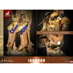 Hot Toys Marvel - Iron Man Mark III (Golden & Copper Gold Version) Die Cast MMS 1/6 - Hot Toys Exclusive