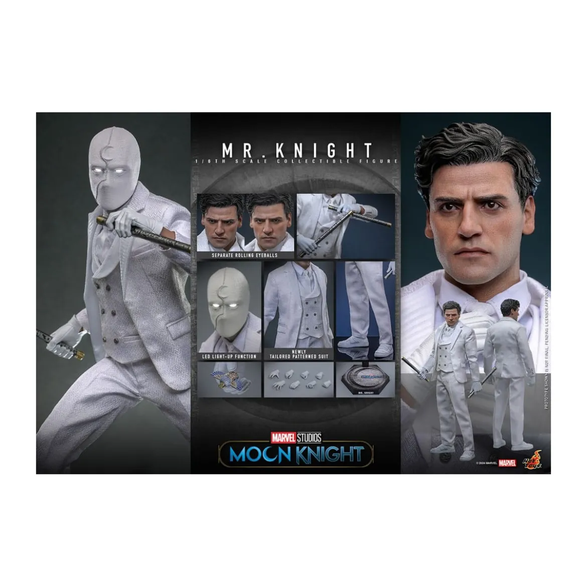 Hot Toys Marvel - Moon Knight - Mr Knight MMS 1/6