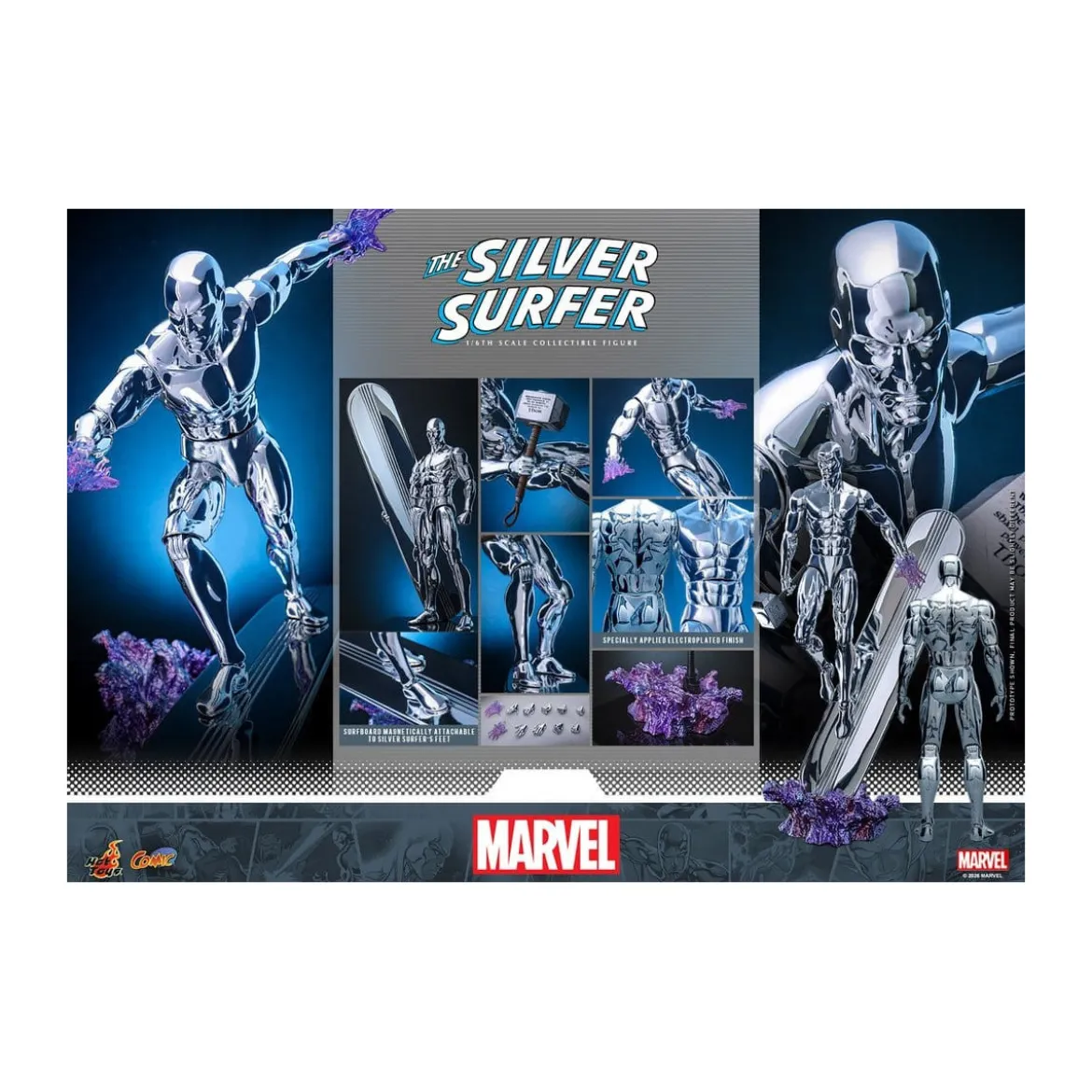 Hot Toys Marvel - Silver Surfer - Comics Masterpiece 1/6