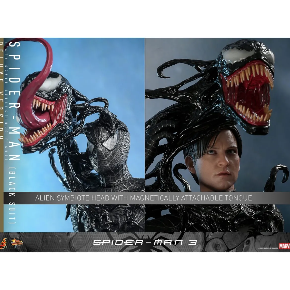 Hot Toys Marvel Spider-Man 3 - Spider man Black Suit Deluxe