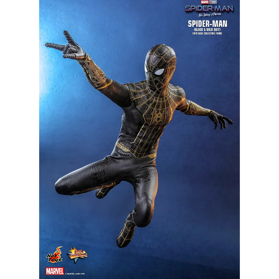 Hot Toys Marvel's Spider-Man: No Way Home figurine Movie Masterpiece 1/6 Spider-Man (Black & Gold Suit)