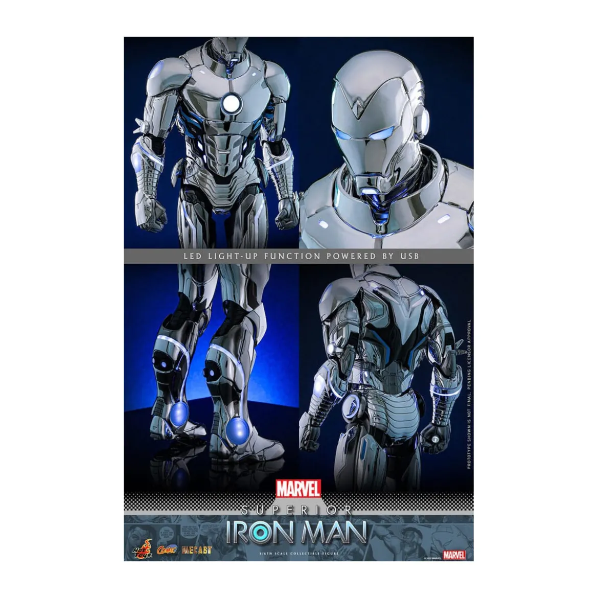 Hot Toys Marvel - Superior Iron Man Die Cast MMS 1/6