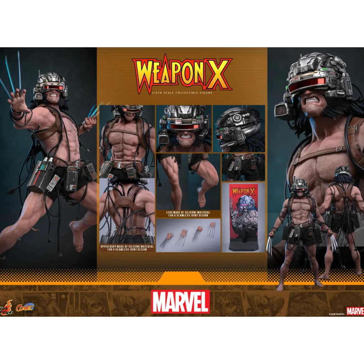 Hot Toys Marvel - Weapon X - Comics Masterpiece 1/6