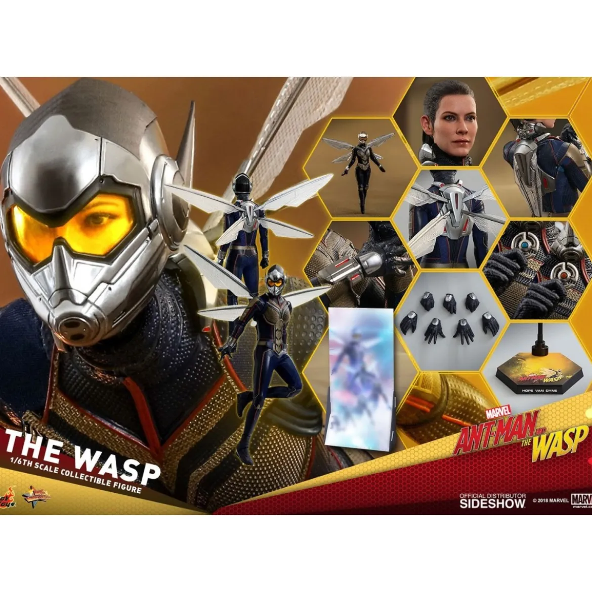 Hot Toys Movie Masterpiece - AntMan & The Wasp 1/6 The Wasp - 29cm