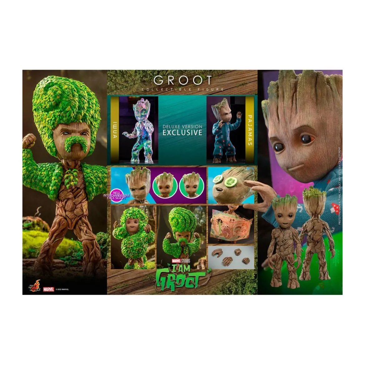 Hot Toys Movie Masterpiece - GROOT DELUXE - Je s'appelle Groot - I'm Groot
