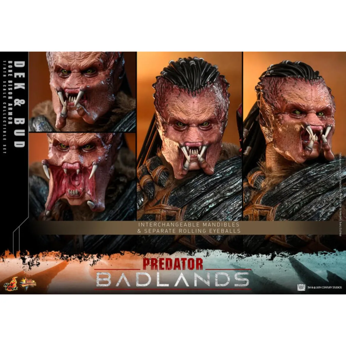 Hot Toys - Predator: Badlands - Dek (Bone Bison Armor) and Bud MMS 1/6
