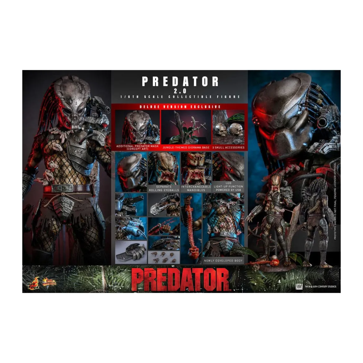 Hot Toys - Predator 2.0 Deluxe Version - Jungle Hunter