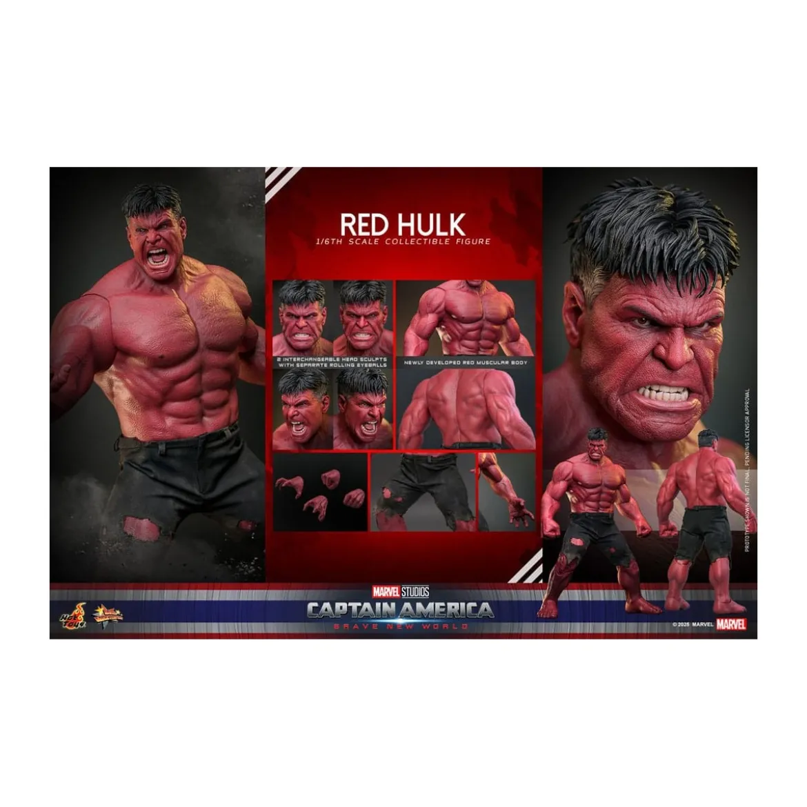 Hot Toys - RED HULK MMS 1/6 - Captain America: Brave New World