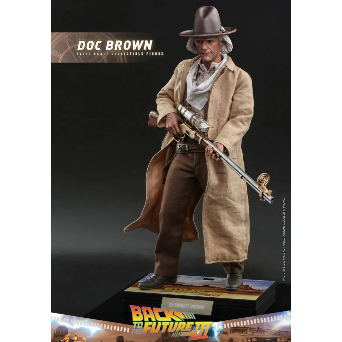 Hot Toys Retour vers le futur 3 - Doc Brown Movie masterpiece 1/6