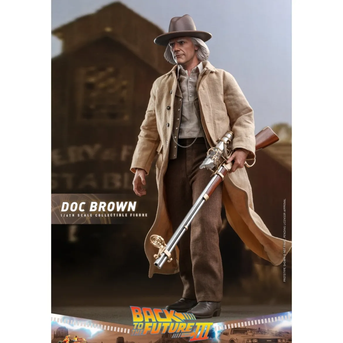 Hot Toys Retour vers le futur 3 - Doc Brown Movie masterpiece 1/6