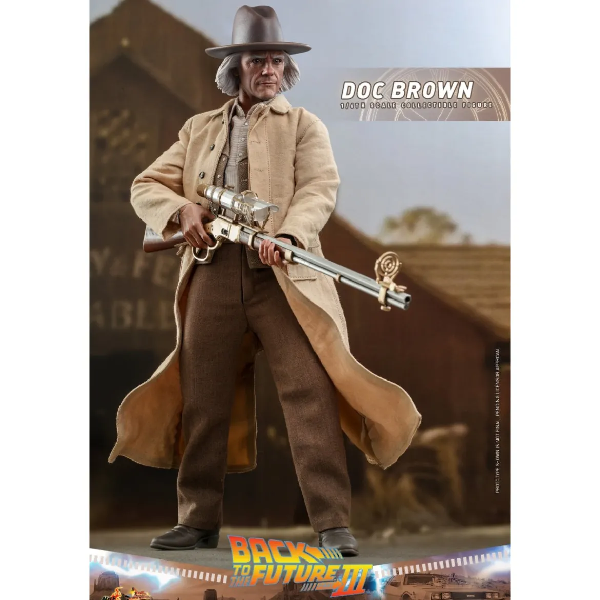 Hot Toys Retour vers le futur 3 - Doc Brown Movie masterpiece 1/6