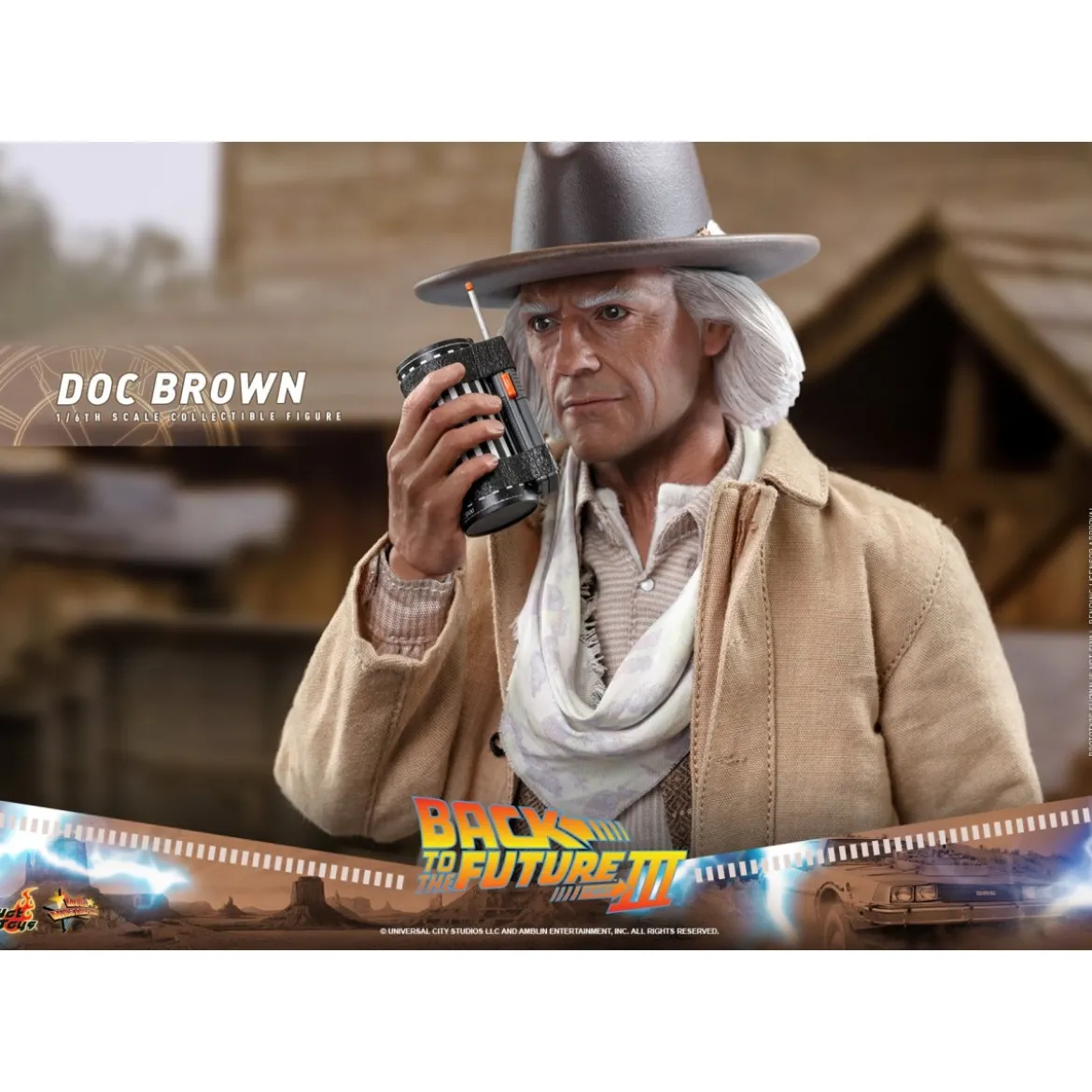 Hot Toys Retour vers le futur 3 - Doc Brown Movie masterpiece 1/6