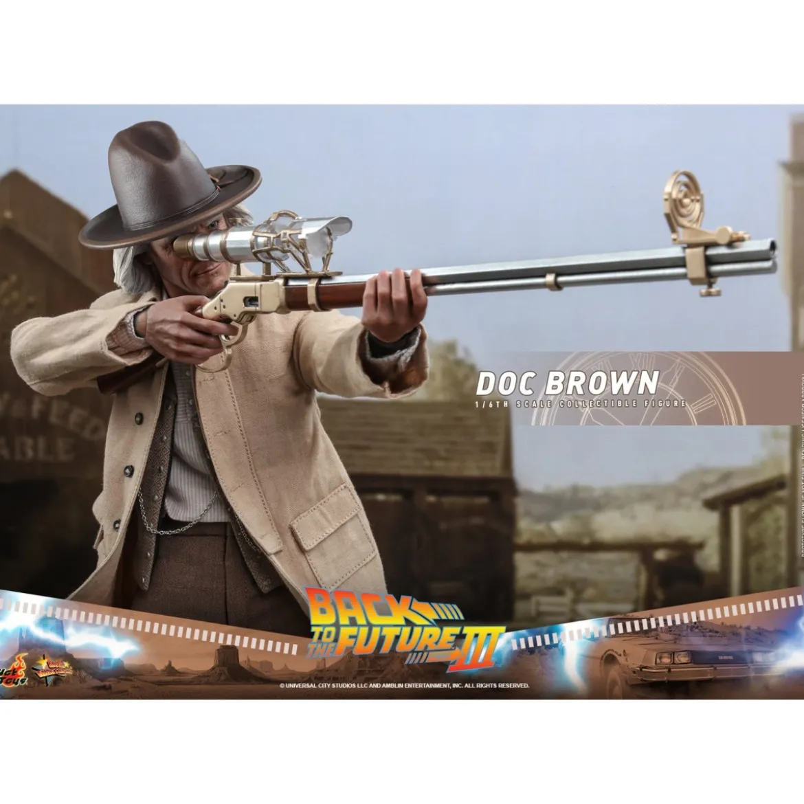 Hot Toys Retour vers le futur 3 - Doc Brown Movie masterpiece 1/6