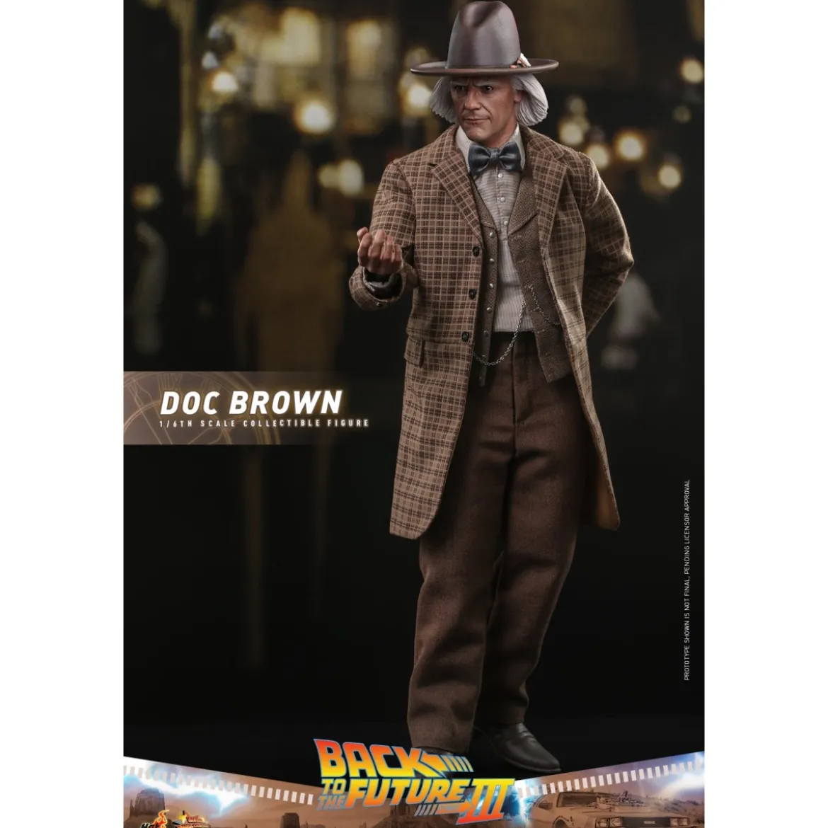 Hot Toys Retour vers le futur 3 - Doc Brown Movie masterpiece 1/6