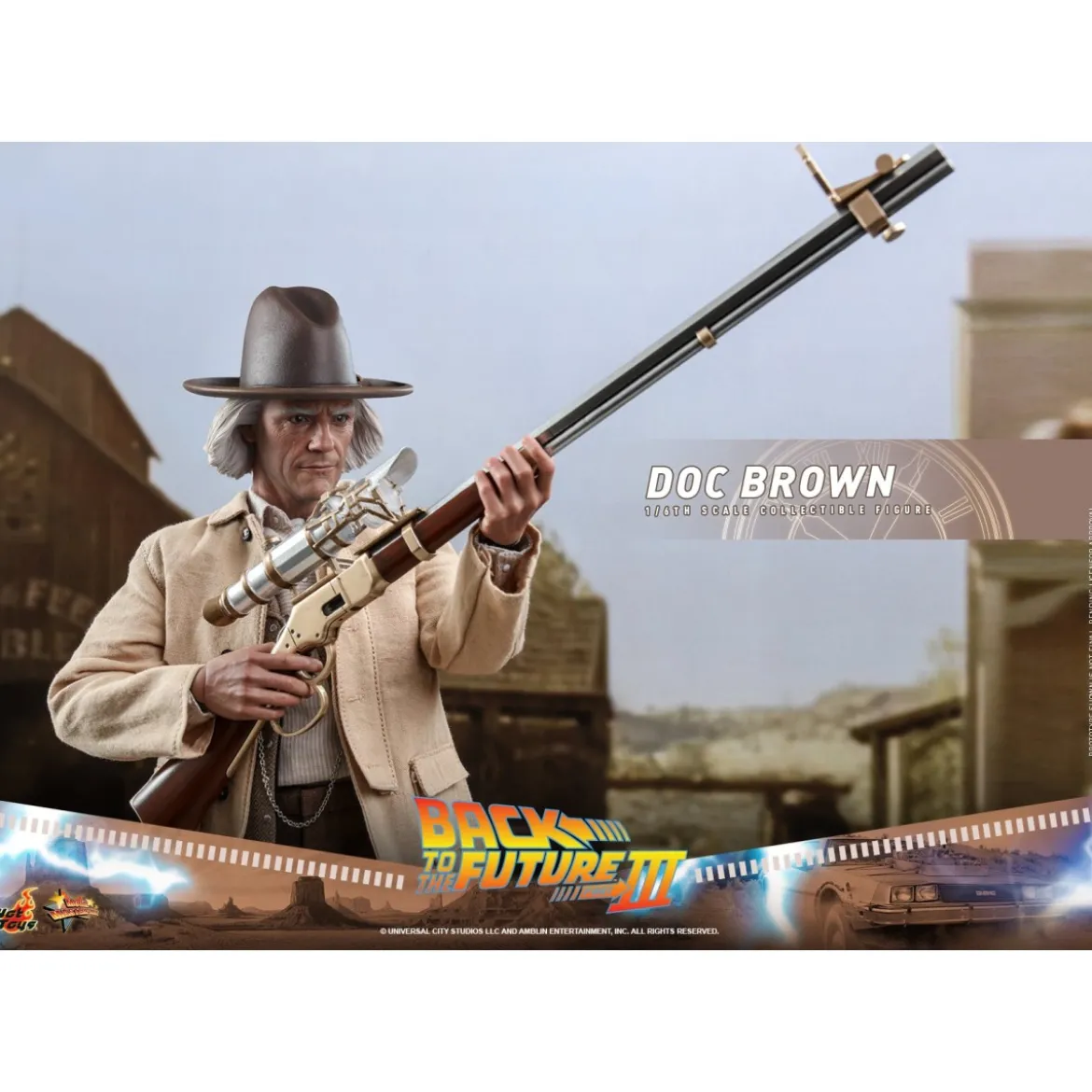Hot Toys Retour vers le futur 3 - Doc Brown Movie masterpiece 1/6