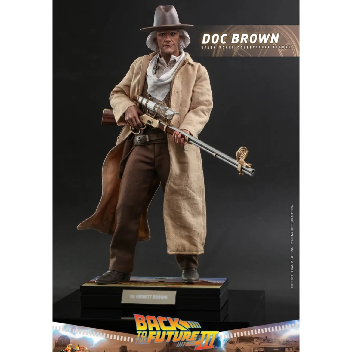 Hot Toys Retour vers le futur 3 - Doc Brown Movie masterpiece 1/6