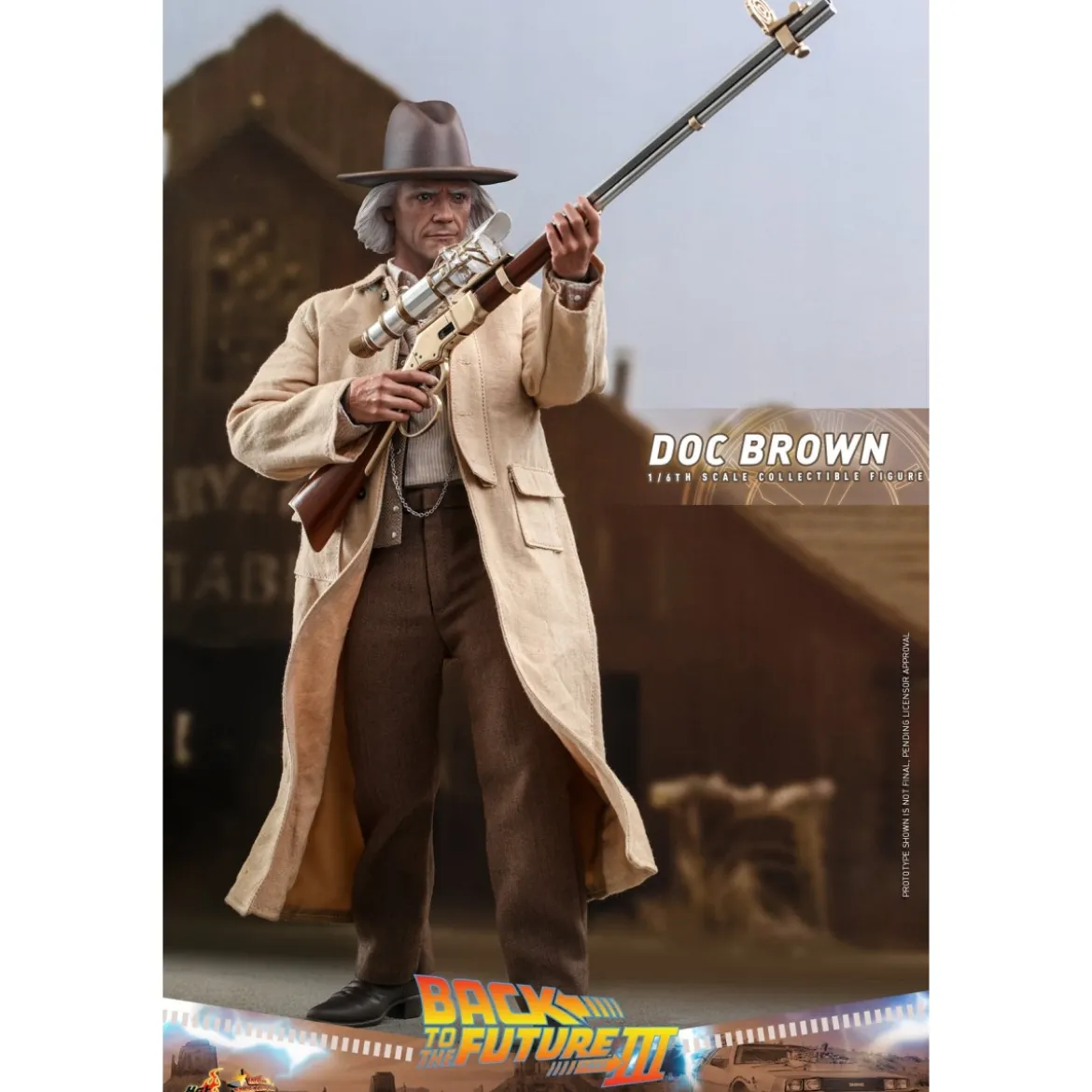 Hot Toys Retour vers le futur 3 - Doc Brown Movie masterpiece 1/6