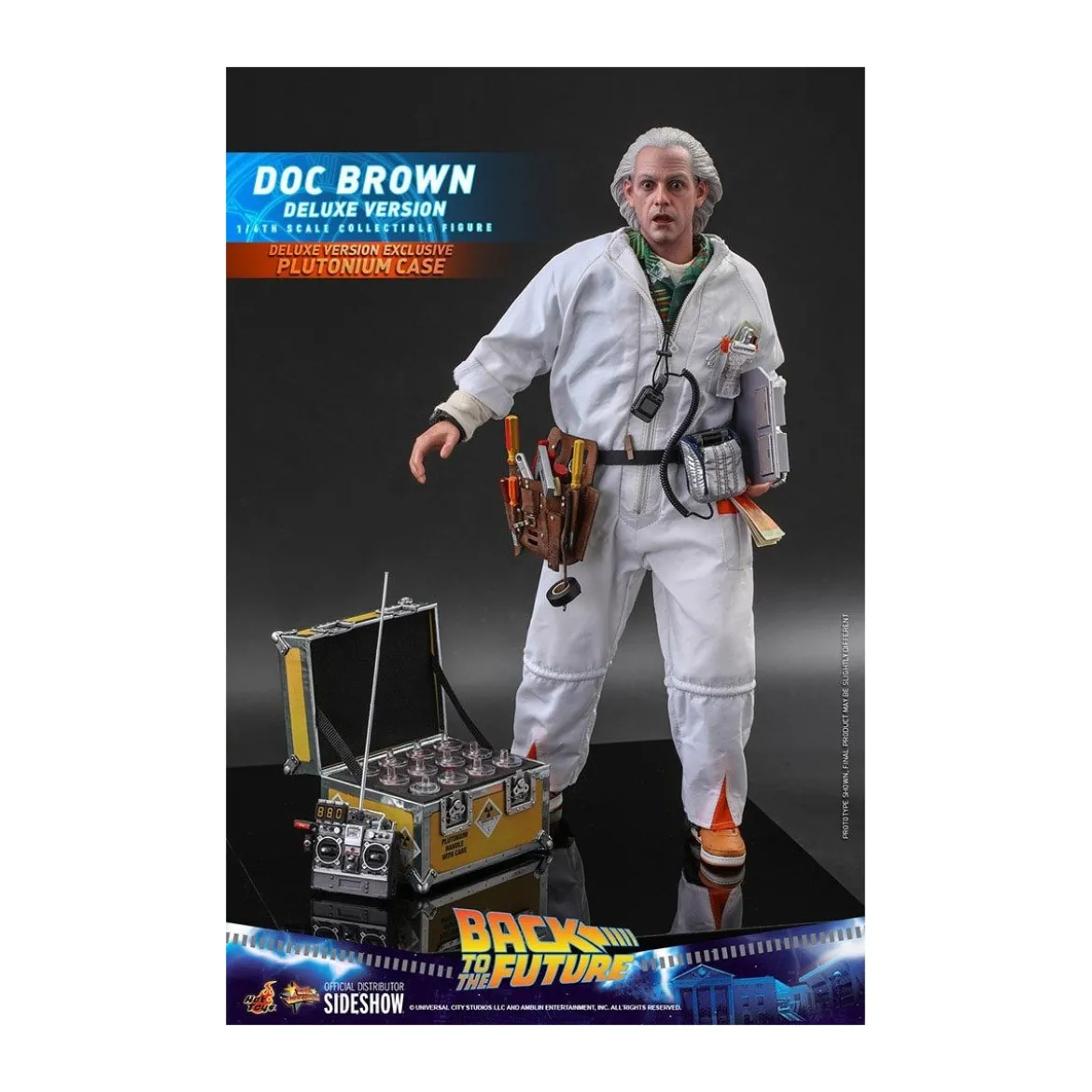 Hot Toys Retour vers le futur Doc Brown Deluxe Version figurine 1/6